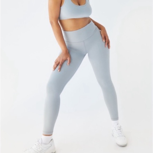 SOLD | TNA Golden Butter Set - light blue - sweater / bra / tights - Picture 1 of 2